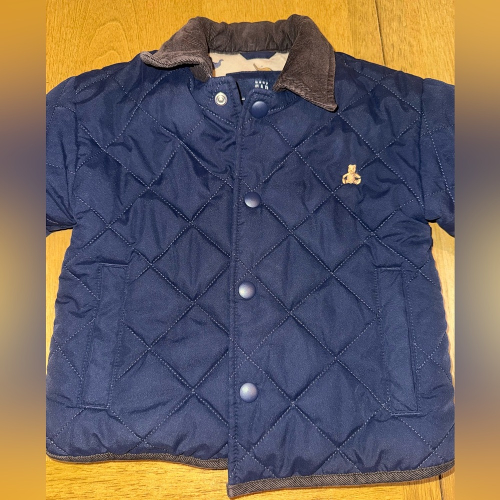 Toddler boy quilted jacket